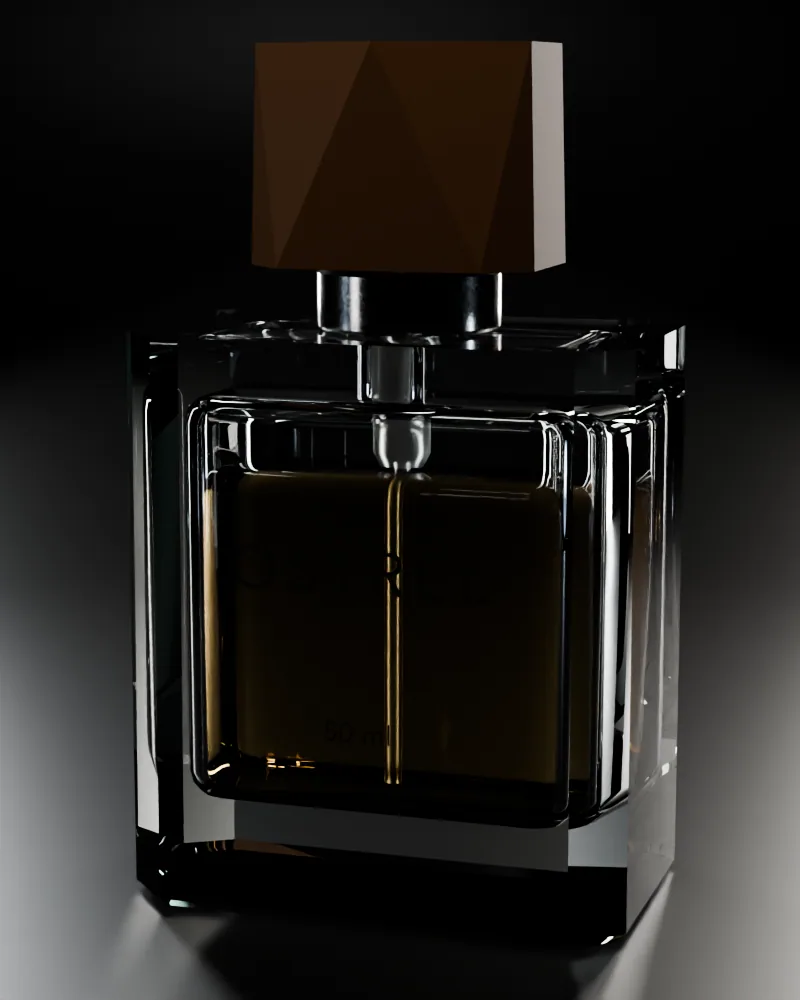 Sample bake 04, eau de parfum on black